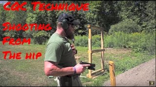 CQC Technique Shooting From The Hip – Geauga Firearms Academy [upl. by Rolfe]