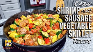 Cajun Shrimp and Sausage Vegetable Skillet [upl. by Eive]