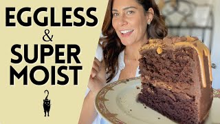 How to make SUPER MOIST VEGAN cake without eggs [upl. by Ladnek]