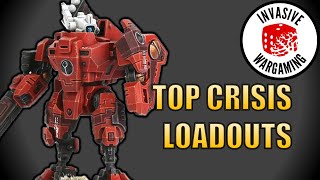 Top Crisis Battlesuit Commander Loadouts Warhammer 40k Weapon Efficiency [upl. by Elleynod441]