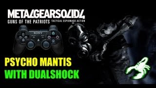 METAL GEAR SOLID 4  Psycho Mantis scene with DualShock [upl. by Russon]