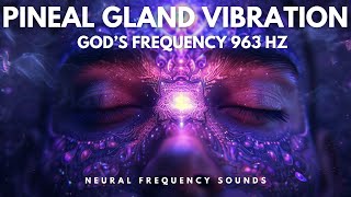 Pineal Gland Activation Frequency 963 HZ Decalcify and Open Third Eye 👁️ Binaural Beats Music [upl. by Leirda]