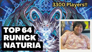 BEST TOP 64 YCS LA RUNICK NATURIA DECK PROFILE FT DAVID HERNANDEZ [upl. by Adda]