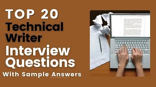 Technical Writer Interview Questions and Answers for 2024 [upl. by Nytram]