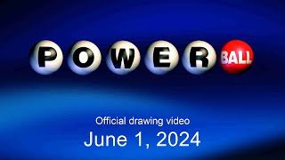 Powerball drawing for June 1 2024 [upl. by Aibsel]