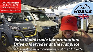 Fascinating new motorhomes and finally attractive trade fair offers again  MiMobile at CMT 24 [upl. by Droffilc]