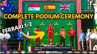 Formula 1  Australian Grand Prix 2024  Podium Anthem [upl. by Anastice938]