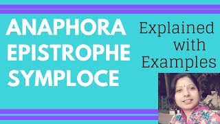 Anaphora in poetry poems with epistrophe FOR UGC NET ENGLISHTGTPGTDSSBSET ENGLISHTRB ENGLISH [upl. by Cassady]