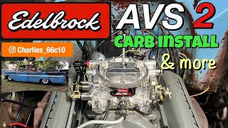 Edelbrock avs2 650cfm carb install 1966 Chevy C10 [upl. by Inaoj]