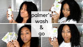 How to Wash and Go using Palmers Coconut Oil Range  CURLTUREUK [upl. by Dnalor]