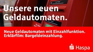 Bargeldeinzahlung  Hamburger Sparkasse  Neue Geldautomaten mit Einzahlfunktion [upl. by Sharp]