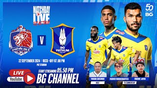 MATCHDAY LIVE REACTION  PORT FC vs BG PATHUM UNITED  THAI LEAGUE 1 202425 MW07 [upl. by Evannia]