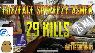 Fuzzface sprEEEzy Ashek  29 Kills  PUBG [upl. by Imoyik763]