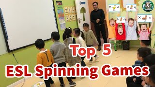 284  Top 5 ESL Games for Kids Spin Around [upl. by Dow]