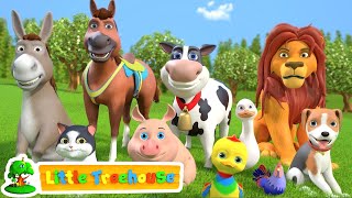 Animal Sound Song  Kindergarten Videos for Children  Cartoons Videos by Little treehouse [upl. by Hollister]