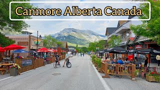 Canmore Alberta Canada on June 2023  Canmore Downtown walking tour 2023 calgary canada alberta [upl. by Jonathan683]