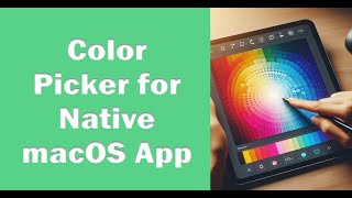 How to display Color Picker using NSColorSampler in Native macOS app [upl. by Ahidam]