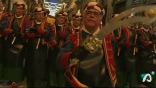 Moros y Cristianos Alcoy 2015 Sant Jordiet y Alferecía Mora Filà Domingo Miques Tva [upl. by Dahsra]