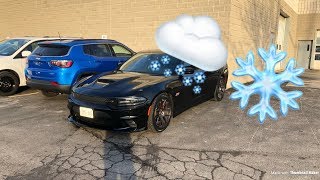 Whats It like to DRIVE a Charger or Challenger in the SNOWRAIN [upl. by Lunette]