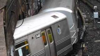 R46 R and R68 D Trains At 4th Ave36th St Portal via West End [upl. by Efron]