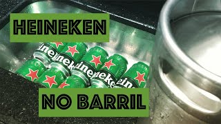 Como colocar cerveja ou chopp Heineken no Barril ou mini keg [upl. by Lauri]