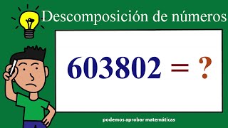 DESCOMPOSICIÓN de NÚMEROS en 1º 2º 3º 4º 5º y 6º de EDUCACIÓN PRIMARIA [upl. by Oona]