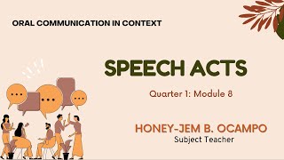 SPEECH ACTS [upl. by Carie]