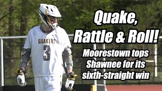 Moorestown 12 Shawnee 6  HS Boys Lacrosse  Cole Pitcher 3 Goals  3 Assists [upl. by Claybourne601]