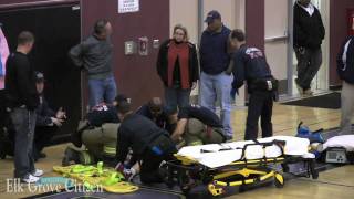 Pleasant Grove High School player knocked unconscious during basketball game Jan 6 2010 [upl. by Artep]