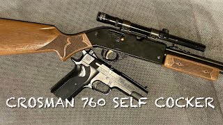 Another 760 Crosman 760 self cocker with original Crosman scope nearly mint [upl. by Chemarin932]