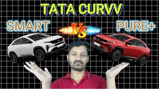 SMART vs PURE plusValue for money Variant Features TATA CURVV [upl. by Delanty]