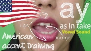 American Accent Training  Part 02  Vowel sound AY  Free English Lesson  ESL [upl. by Gadmon]