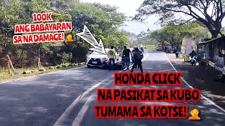 HONDA CLICK NA PABALIK BALIK TUMAMA SA KOTSE  100K ANG BABAYARAN🤦 awernes subscribe everyone [upl. by Onder]