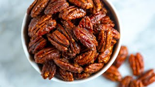 Easy Candied Pecans Recipe [upl. by Niraj]