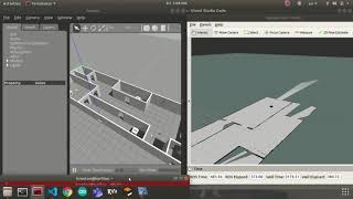 SLAM environment using gmapping package ROS [upl. by Barkley]