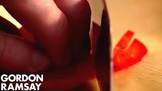 How to Cut A Bell Pepper  Gordon Ramsay [upl. by Stickney343]