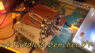 My homemade Touch Paddle Vs Bencher BY2 Iambic paddle [upl. by Nefen]