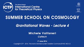 Michele Vallisneri Gravitational Waves  Lecture 4 [upl. by Philina]