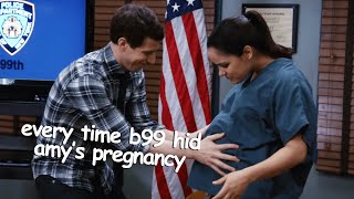 All of the Times Brooklyn NineNine Hid Melissa Fumeros Pregnancy  Comedy Bites [upl. by Attenyt262]