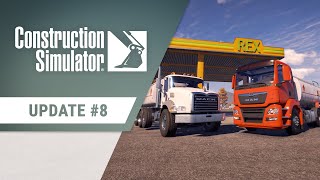 Construction Simulator  Update 8 Trailer [upl. by Luzader]