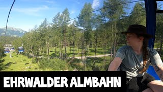 Ehrwalder Almbahn  traumhafte Route von der Ehrwalder Alm zum wunderschönen Seebensee [upl. by Trainer]