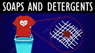 Soaps and detergents  carbon amp its compounds  10th Chemistry  CBSE  ncert class 10  X Science [upl. by Ahseik]