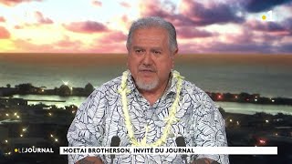 Moetai Brotherson président de la Polynésie Française invité du journal [upl. by Sualocin214]