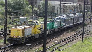 Longueau  LilleFives  BB 60168 amp 0065 x 67274 amp 672XX à Arras [upl. by Sherer723]