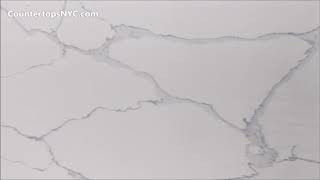 Calacatta Trento White Quartz Slab NYC [upl. by Elyrrad948]