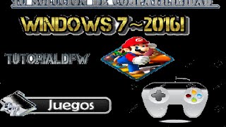 solucionar problema de compatibilidad de juegos windows 7  2016 [upl. by Adnirak]