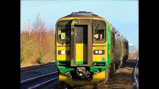 West Midlands Railways 153375  170  172  170  153354 9 Car Combo Passes Rowley Regis [upl. by Charlie]