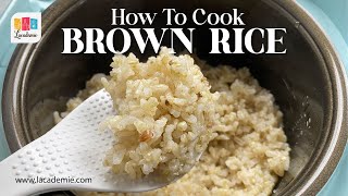 How To Cook Brown Rice In A Rice Cooker Recipe [upl. by Earb]