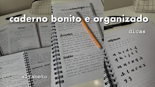 CADERNO BONITO E ORGANIZADO EM 2023 dicas alfabeto e recomendações [upl. by Yllen99]