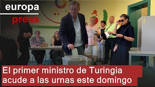 El primer ministro de Turingia acude a las urnas este domingo [upl. by Roch]